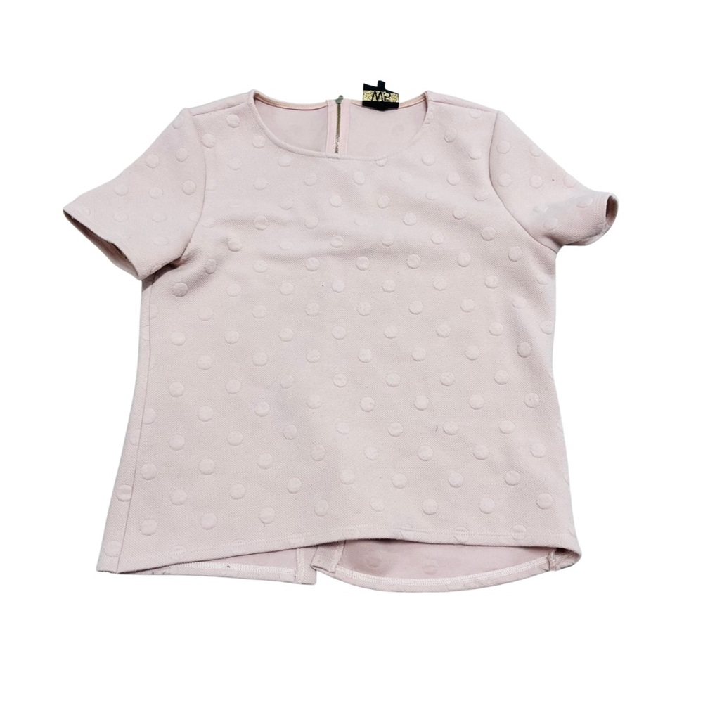 W5 x Anthropologie Pink Blush Bubble Dot T Shirt